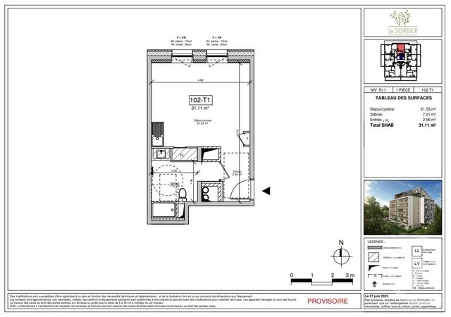 Appartement F1 à vendre - 1 pièce - 31.11 m2 - GAP - 05 - PROVENCE-ALPES-COTE-D-AZUR - Century 21 Habitat